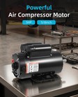 5hp Spl Air Compressor Electric Motor 230v 17 6amps 56 Frame 3450rpm 5 8  Keyed