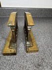 Vintage Bronzed Greek Columns Cast Iron Bookends Door Stops Temple