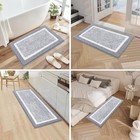 Bathroom Rug Mat Set 3 Piece  Microfiber Shaggy Bath Set  Non-slip Ultra Soft Ca