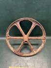 Antique Primative Wheelbarrow Wheel 6 Spokes Cast Iron 16    Dia   2    Wide
