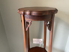 Vintage Antique Victorian Oak Torchere Jardiniere Plant Stand
