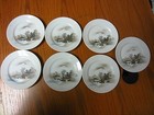 Set Of 7 Vintage Decorative Plates - Asian Oriental Design 6 
