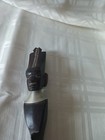 Vtg Wood Letter Opener Knife Tribal Theme  Metal Neck African Brown Headdress