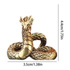Snake Statue 1 73x1 38in Brass Chinese Traditional Year Of The Snake Small Decor