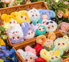 New Lila   s Tea Party Garden Mini Plush Pendant Blind Box  - Pink   Purple Bunny