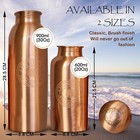 Pure Copper Bottle Water 600ml 20oz Joint Free Bpa Free Lead-free Yoga Health