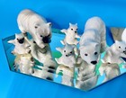 Hagen Renaker Polar Bear Lot    12 Pieces  Vintage