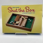 Shut-the-box Double Side Dice Game Wooden Box