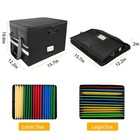 Deluxe Pro Large Next Of Kin Box Organizer With 50-page Family L Pro  Black