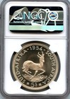 1954 South Africa 5 Shillings State Coinage Springbok Fauna Ngc Pf67 Cameo