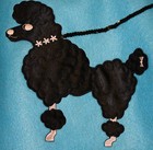 Aqua Blue Felt Poodle Skirt _ Adult Size Large _ Waist 35 - 42  _ Length 25 