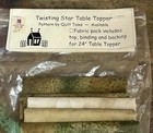 Twisting Star Table Topper Fabric Kit Quilt Tales Pattern Included 24  Square