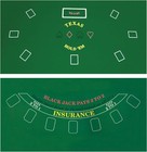 2 Sided Texas Holdem And Blackjack Casino Felt Layout 36 Inch X 72 Inch