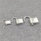 Fashion 925 Sterling Silver Padlock Charm Lock Pendant Can Be Opened