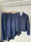 Brunello New Cucinelli Cowboy Jacket With Long Pants Pleated Skirt Three Piece S