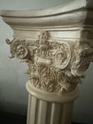     vintage Faux Marble Pillar Pedestal Plant Stand Victorian Style Column 24 5   