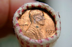 1973 D Lincoln Cent Original Bank Wrap Roll Bofa Obw Penny Roll