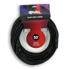 4 Vrl 5 Pin Stage Dj Lighting Light Cable 50  Ft - Xlr Male To Female