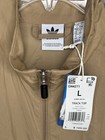 Adidas Originals Nwt Track Top Light Windbreaker Pockets Jacket Sz L Khaki Brown