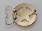 Texas Ranger Badge Belt Buckle - Silver Finish Western 2 50  Belt Buckle