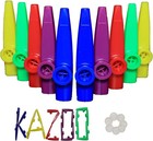 20pcs Plastic Kazoos With 20pcs Kazoo Flute Diaphragms multi Colors Kazoo Mus   