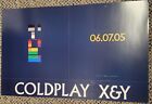 Coldplay 2005 Double Sided Perforated Poster 24x15 