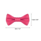 80pcs Dark Hot Pink Bow Ties 1 2 x0 6  Mini Bowknot For Crafting Satin Bows