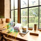 27 Pieces Window Decals For Bird Strikes - Rainbow Static Clings For Windows - A