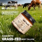 Ckowajjn Beef Tallow Honey Balm Moisturizing Cream Face Body Grass Fed 4oz