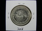 1998-mo Libertad Plata Pura 1 Onza Silver Mexico