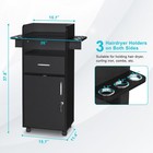 Salon Trolley Cart With Wheels   Drawer Stylist Cart Barber Station For Beauty