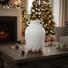 8 2in Vintage Ceramic Vase With 2 Handles farmhouse White Vase For Home