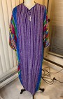 Kaftan Purple Mumu Caftan Cotton African Women Men Unisex New Aboriginal Hippie