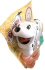 White Dog Bubble Gun Blower Blaster With Flashing Led Lights   Music Refill