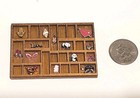 Dollhouse Wooden Wall Knick Knack Shelf With Tiny Decor 1 12