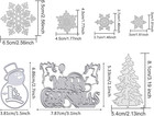 7 Pieces Merry Christmas Die Cuts  Christmas Tree Metal Cutting Dies Snowflake D