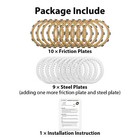 19 Pcs Extra Clutch Plates Friction Steel Kit For Harley Twin Cam Touring 99-17