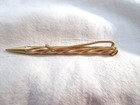 Vintage Gold Tone Twist Tie Bar Red Stone Mechanical Pencil
