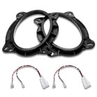 2x For Toyota 4runner Lexus Rx 6x9  Front Door Speaker Adapter Bracket W harness
