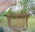 Primitive Wire Egg Basket Antique Harvest Baskets Rustic Country Farmhouse Decor