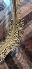 Vintage Matson Mcm Gold Metal Vanity Tray Mirror - Floral Roses 