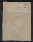 Ceylon 1857 Qv 1d  Imperf  Scott 3  Sg 2  Dp Turquoise Blue  Wmk Lg  Star  a4883
