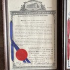 Vintage Set Of 3 Framed Official U s  Patent Certificates W  Seals 1975-1976