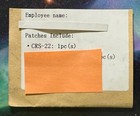 Dragon Crs-22 Authentic Spacex Space X Employee X Marked Patch        Proof
