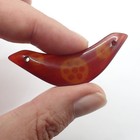 Etched Oxbow Burma Agate Carnelian Stone Asian Beads Old Trade Estate Collection