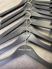 Lot Of 24 Canada Goose Black Wooden Coat Or Clothing Hangers 17 In And 18 5 In