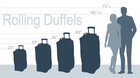 Navy Rolling Duffel Bag  30 Inch Travel Luggage  Lightweight And Durable Design
