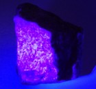 235g Blue Sapphire Unheated Terminated Fluorescent Trapiche Rough Natural Mined