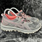 Asics Trail Scout 1012a566 Women s 9 Running Shoes Black Pink Athletic Sneakers