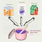 Nose Waxing Kit Wax Heater Warmer Pot Depilatory Wax Beans Body Hair Removal